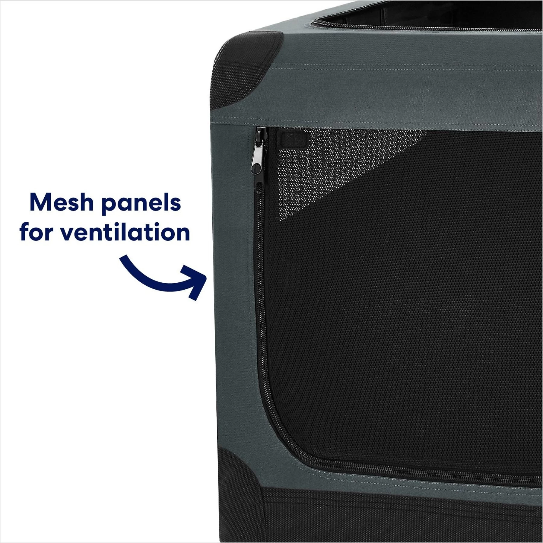 Frisco Indoor & Outdoor 3-Door Collapsible Soft-Sided Dog & Small Pet Crate 5 Frisco Indoor & Outdoor 3-Door Collapsible Soft-Sided Dog & Small Pet Crate - Image 5