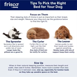 Frisco Rectangular Bolster Cat & Dog Bed -Frisco Shop 113275 PT7. AC SS1800 V1668203951