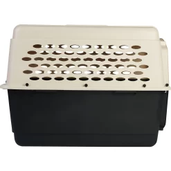 Frisco Plastic Dog & Cat Kennel, Almond & Black -Frisco Shop 120138 PT5. AC SS1800 V1554383939