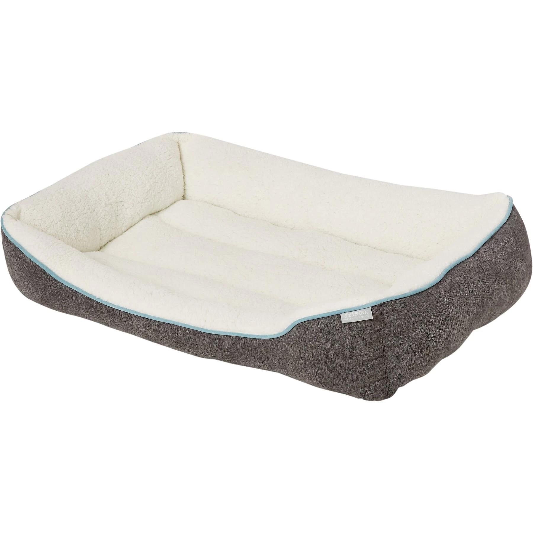 Frisco Sherpa Rectangular Bolster Dog Bed 3 Frisco Sherpa Rectangular Bolster Dog Bed - Image 3