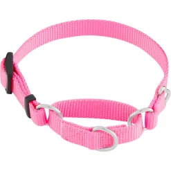 Frisco Solid Nylon Slip-On Martingale Dog Collar