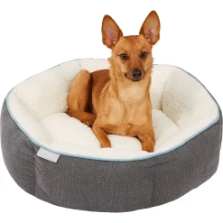 Frisco Sherpa Hexagon Bolster Cat & Dog Bed -Frisco Shop 144813 PT4. AC SS1800 V1578442740