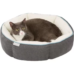 Frisco Sherpa Hexagon Bolster Cat & Dog Bed -Frisco Shop 144813 PT5. AC SS1800 V1578443391