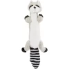 Frisco Raccoon Skinny Plush Squeaky Dog Toy
