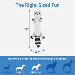 Frisco Raccoon Skinny Plush Squeaky Dog Toy -Frisco Shop 147045 PT2. AC SS1800 V1539205484