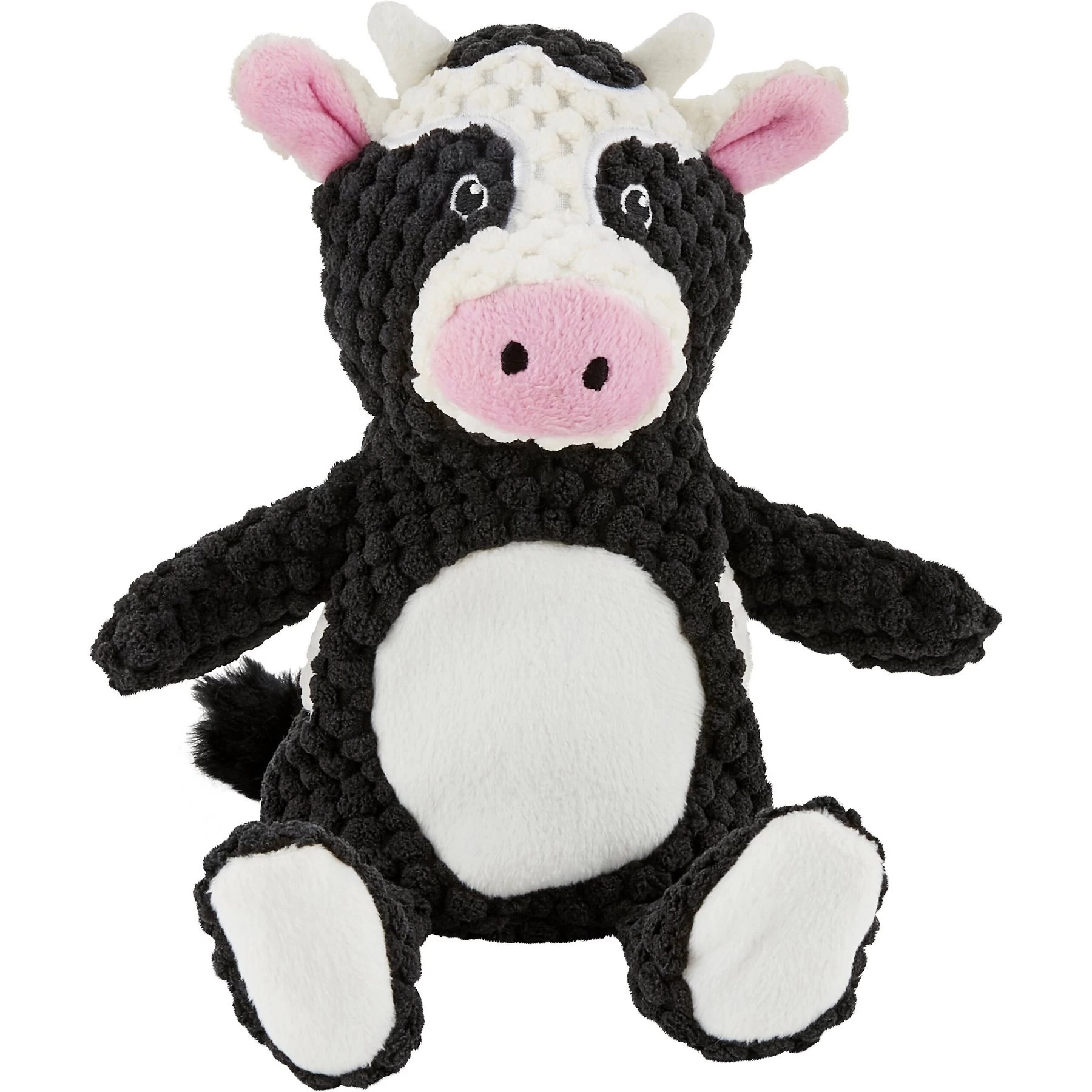 Frisco Cow Textured Plush Squeaky Dog Toy 1 Frisco Cow Textured Plush Squeaky Dog Toy