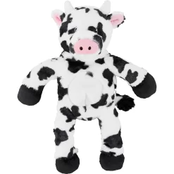 Frisco Cow Plush With Inside Rope Squeaky Dog Toy