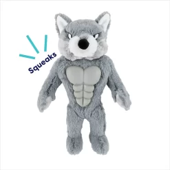 Frisco Wolf Muscle Plush Squeaky Dog Toy 8 Frisco Wolf Muscle Plush Squeaky Dog Toy -Frisco Shop 147082 PT2. AC SS1800 V1691776574