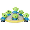 Frisco Flying Saucer & Aliens Hide & Seek Puzzle Plush Squeaky Dog Toy