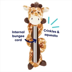 Frisco Giraffe Bungee Plush Squeaky Dog Toy -Frisco Shop 152822 PT2. AC SS1800 V1686579683
