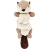 Frisco Beaver Bungee Plush Squeaky Dog Toy