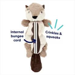 Frisco Beaver Bungee Plush Squeaky Dog Toy -Frisco Shop 152824 PT2. AC SS1800 V1686579686