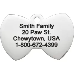 Frisco Stainless Steel Personalized Dog & Cat ID Tag, Bow Tie -Frisco Shop 152997 PT3. AC SS1800 V1548964672