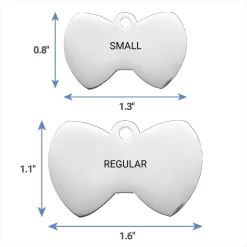 Frisco Stainless Steel Personalized Dog & Cat ID Tag, Bow Tie -Frisco Shop 152997 PT6. AC SS1800 V1540562105