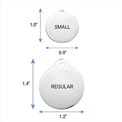 Frisco Personalized Dog & Cat Tag, Round -Frisco Shop 153015 PT6. AC SS1800 V1541090222