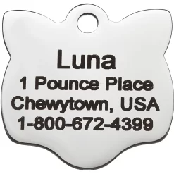 Frisco Stainless Steel Personalized Cat ID Tag, Cat -Frisco Shop 153043 PT2. AC SS1800 V1540560126