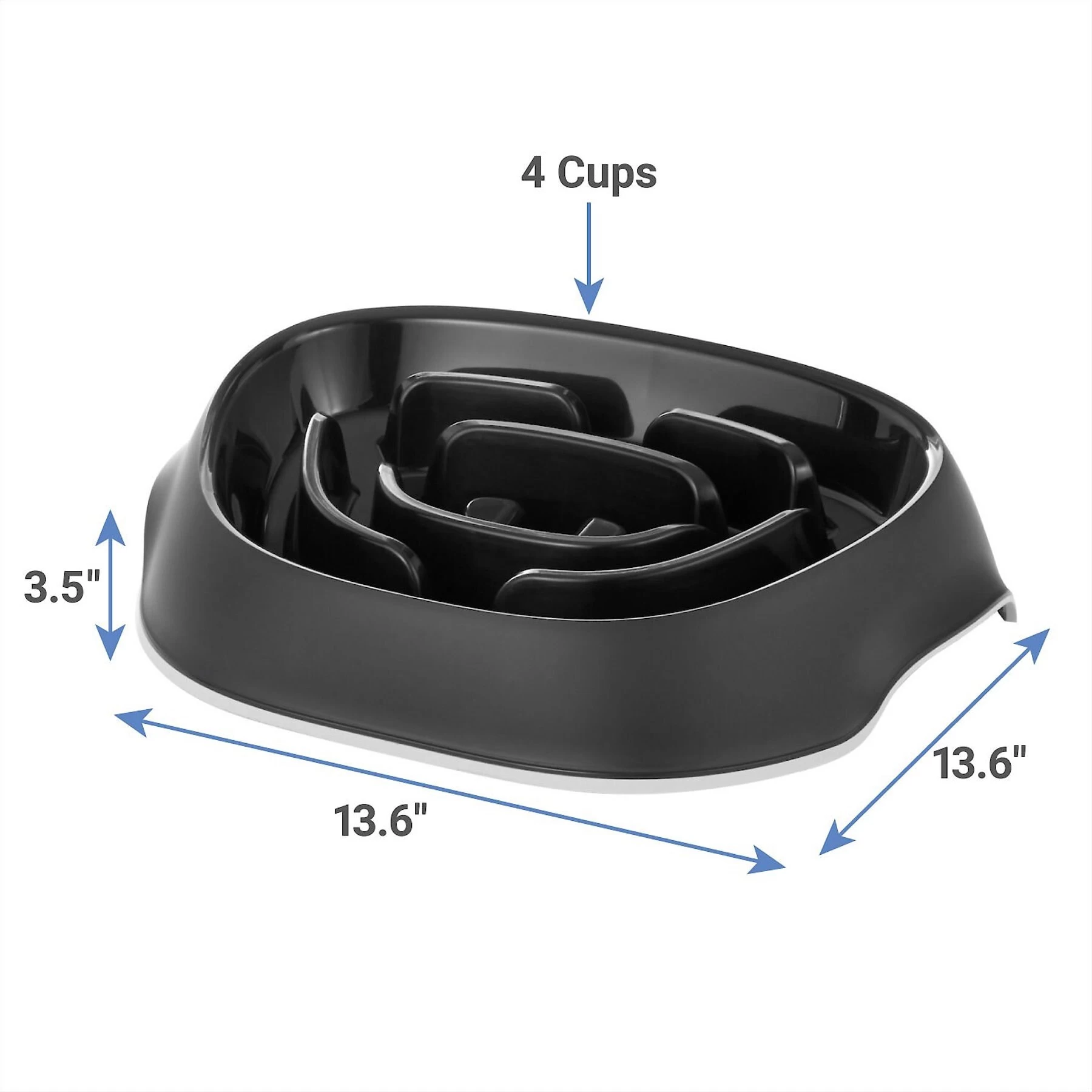 Frisco Non-Skid Slow Feeder Dog & Small Pet Bowl 2 Frisco Non-Skid Slow Feeder Dog & Small Pet Bowl - Image 2
