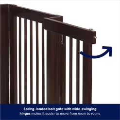 Frisco Deluxe Configurable 4-Panel Wood Dog Gate -Frisco Shop 156793 PT4. AC SS1800 V1666119140