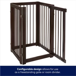Frisco Deluxe Configurable 4-Panel Wood Dog Gate -Frisco Shop 156793 PT5. AC SS1800 V1671203001