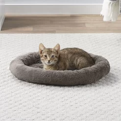 Frisco Self Warming Bolster Round Kitten Bed