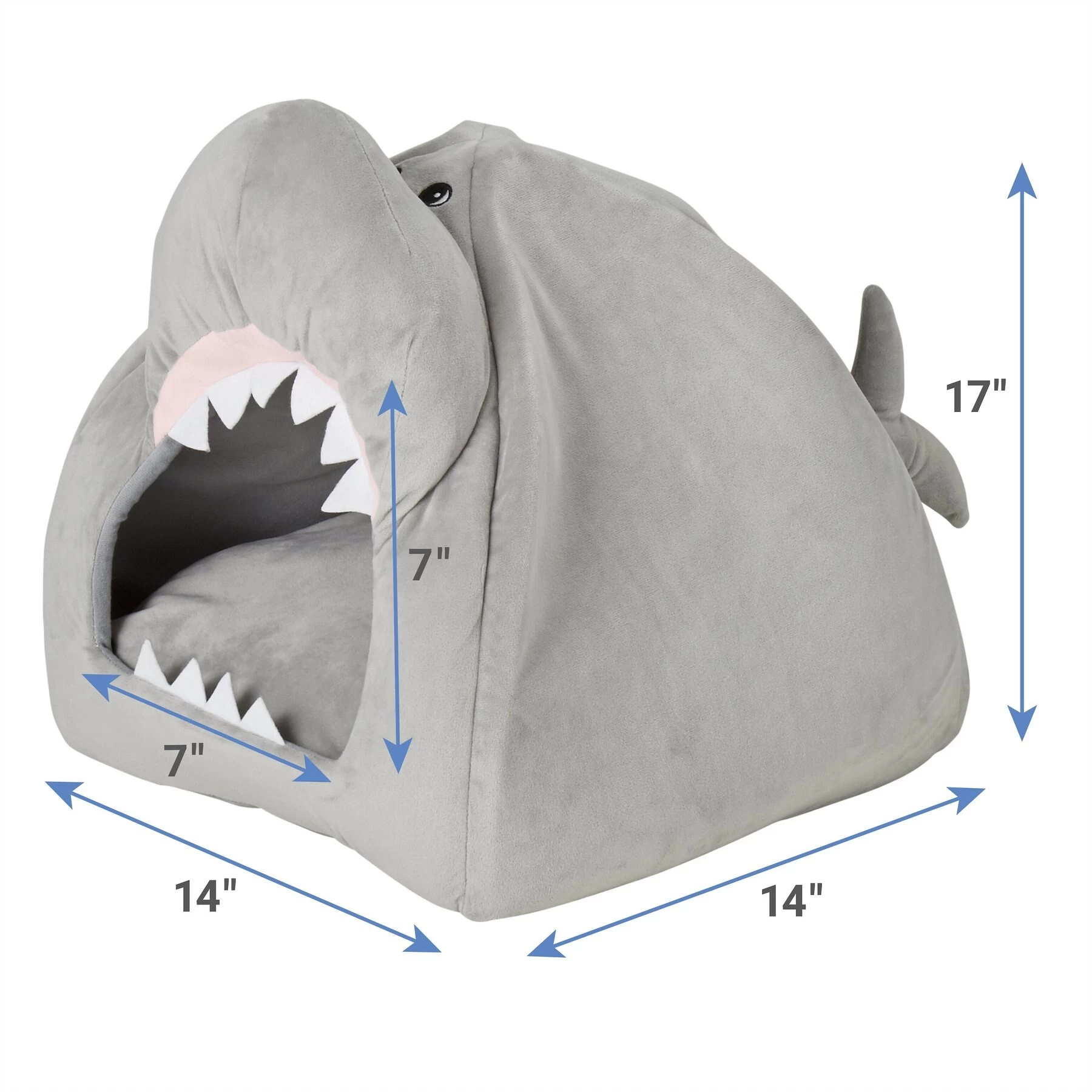 Frisco Novelty Shark Covered Cat & Dog Bed 4 Frisco Novelty Shark Covered Cat & Dog Bed - Image 4