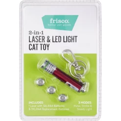 Frisco 2-in-1 Laser & LED Light Laser Cat Toy