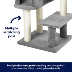 Frisco 48-in Heavy Duty Faux Fur Cat Tree & Condo -Frisco Shop 169399 PT3. AC SS1800 V1667229003