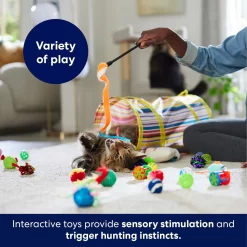 Frisco Plush, Teaser, Ball & Tunnel Variety Pack Cat Toy With Catnip -Frisco Shop 169688 PT5. AC SS1800 V1691784246