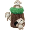 Frisco Monkeys In Tree Hide & Seek Puzzle Plush Squeaky Dog Toy