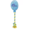 Frisco Birthday Balloon Plush With Rope Squeaky Dog Toy