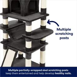Frisco 68-in Faux Fur Cat Tree & Condo -Frisco Shop 180384 PT4. AC SS1800 V1669908645