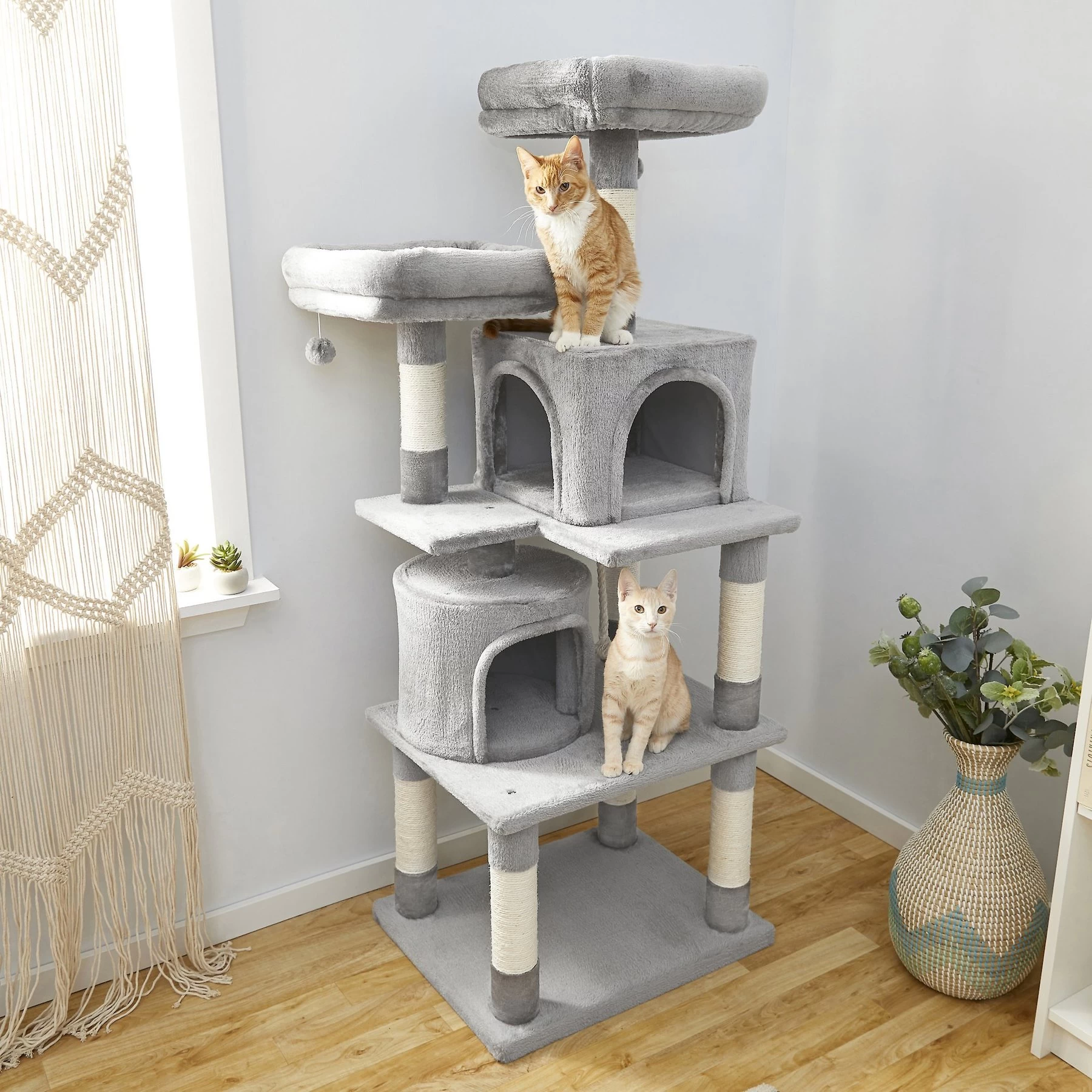 Frisco 61-in Faux Fur Cat Tree & Condo 1 Frisco 61-in Faux Fur Cat Tree & Condo
