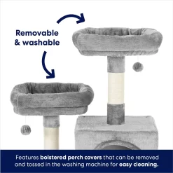 Frisco 61-in Faux Fur Cat Tree & Condo 8 Frisco 61-in Faux Fur Cat Tree & Condo -Frisco Shop 180395 PT2. AC SS1800 V1667228731