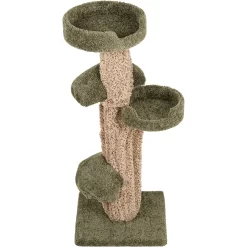 Frisco 49-in Tree-Shaped Real Carpet Wooden Cat Tree -Frisco Shop 208944 PT3. AC SS1800 V1647632803