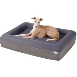 Frisco Orthopedic Rectangular Bolster Cat & Dog Bed W/Removable Cover -Frisco Shop 210226 PT2. AC SS1800 V1590067655