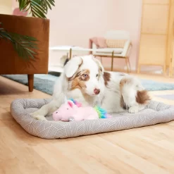 Frisco Gray Basket Weave Dog Crate Mat