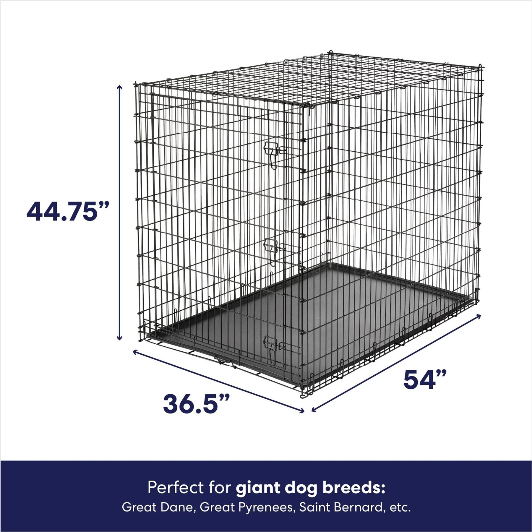 Frisco Heavy Duty Single Door Wire Dog Crate 2 Frisco Heavy Duty Single Door Wire Dog Crate - Image 2