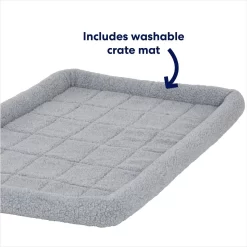 Frisco Fold & Carry Single Door Collapsible Wire Dog Crate & Mat Kit -Frisco Shop 212620 PT5. AC SS1800 V1671718797