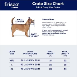 Frisco Fold & Carry Double Door Collapsible Wire Dog Crate & Mat Kit -Frisco Shop 212633 PT2. AC SS1800 V1667228755