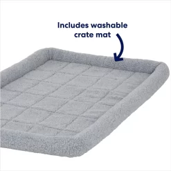 Frisco Fold & Carry Double Door Collapsible Wire Dog Crate & Mat Kit -Frisco Shop 212633 PT3. AC SS1800 V1674157582