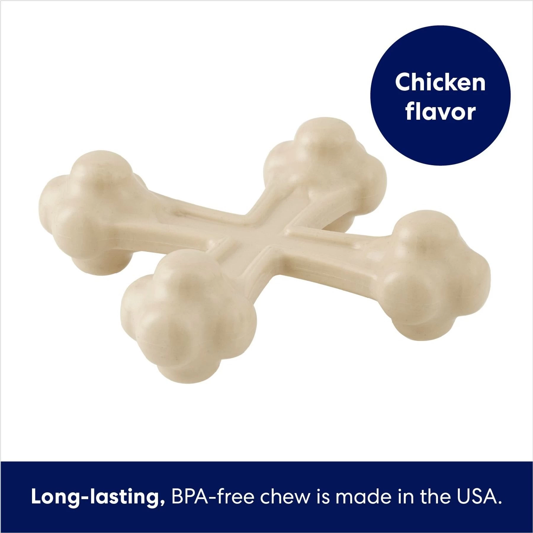 Frisco Chicken Flavor Tough Nylon Dog Chew Toy 3 Frisco Chicken Flavor Tough Nylon Dog Chew Toy - Image 3