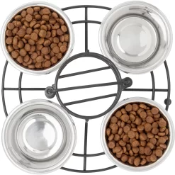Frisco Multi Pet Feeding 4-Bowls Stainless Steel Dog & Cat Bowls, 0.5 Cup 12 Frisco Multi Pet Feeding 4-Bowls Stainless Steel Dog & Cat Bowls, 0.5 Cup -Frisco Shop 213787 PT4. AC SS1800 V1599240375