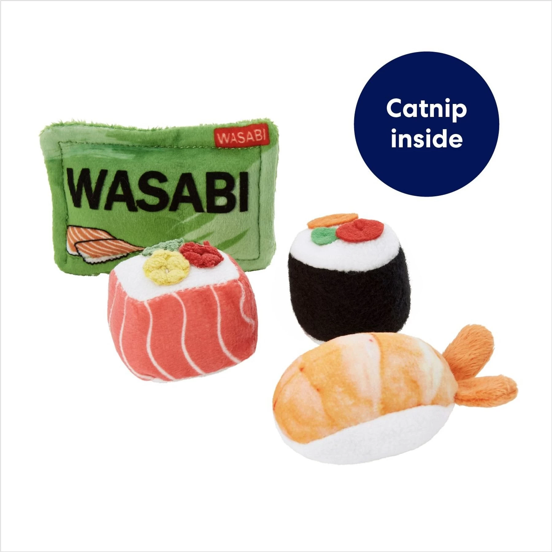 Frisco Sushi Plush Cat Toy With Catnip 3 Frisco Sushi Plush Cat Toy With Catnip - Image 3