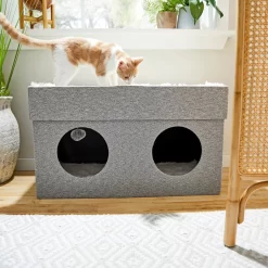 Frisco Double Cube Stackable And Collapsible Cat Condo