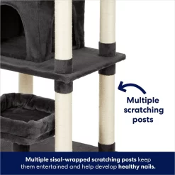 Frisco 66-in Cat Tree With Bed, Condo, Lounge Basket & Top Perch 10 Frisco 66-in Cat Tree With Bed, Condo, Lounge Basket & Top Perch -Frisco Shop 214381 PT4. AC SS1800 V1667229235