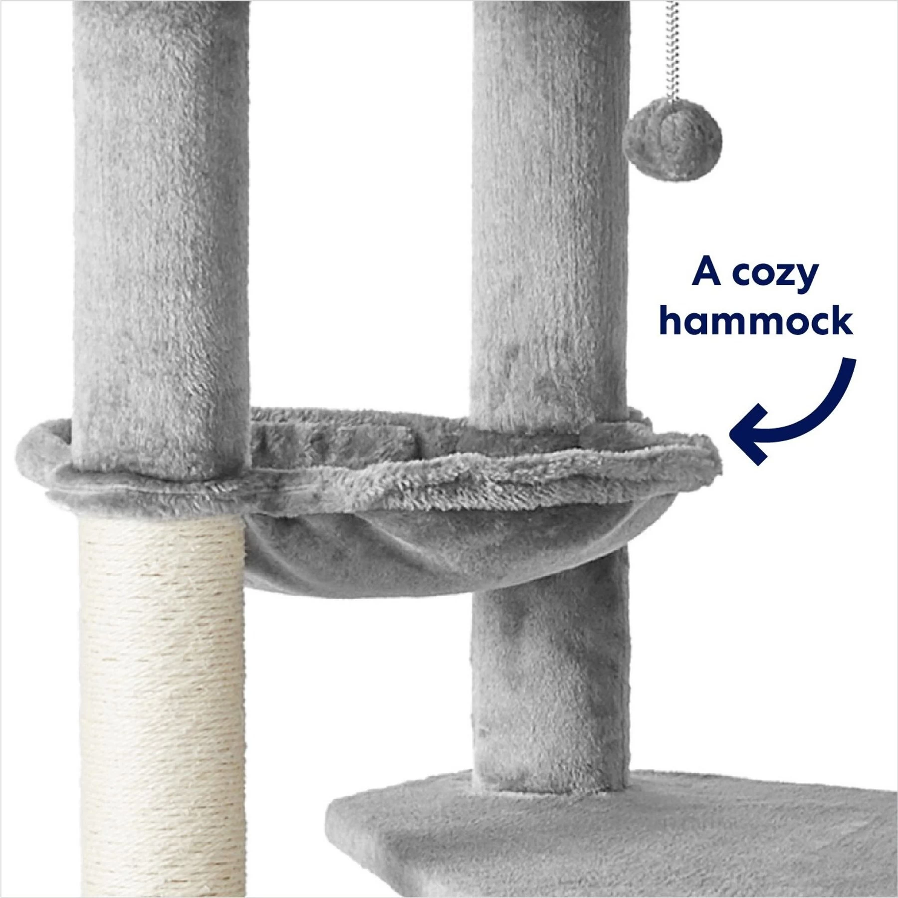 Frisco 65-in XXL Heavy Duty Cat Tree 5 Frisco 65-in XXL Heavy Duty Cat Tree - Image 5