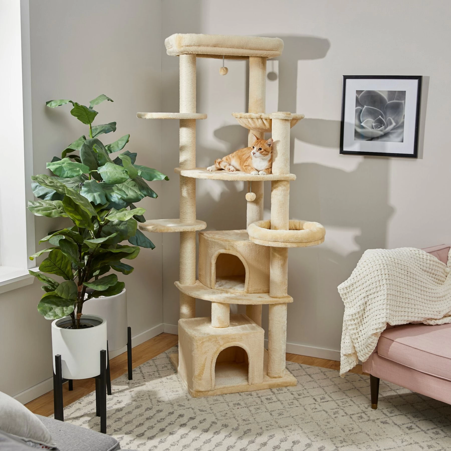 Frisco 76-in XXL Heavy Duty Cat Tree 1 Frisco 76-in XXL Heavy Duty Cat Tree