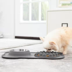 Frisco Silicone Slow Feeder Mat With Stainless Steel Bowl -Frisco Shop 215983 PT6. AC SS1800 V1605666801