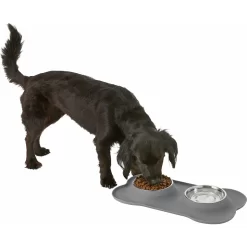Frisco Silicone Stainless Steel Double Diner Dog & Cat Bowl -Frisco Shop 215990 PT5. AC SS1800 V1605662218