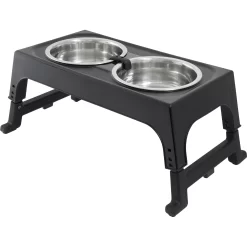 Frisco Stainless Steel Bowls With Adjustable Elevated Holder